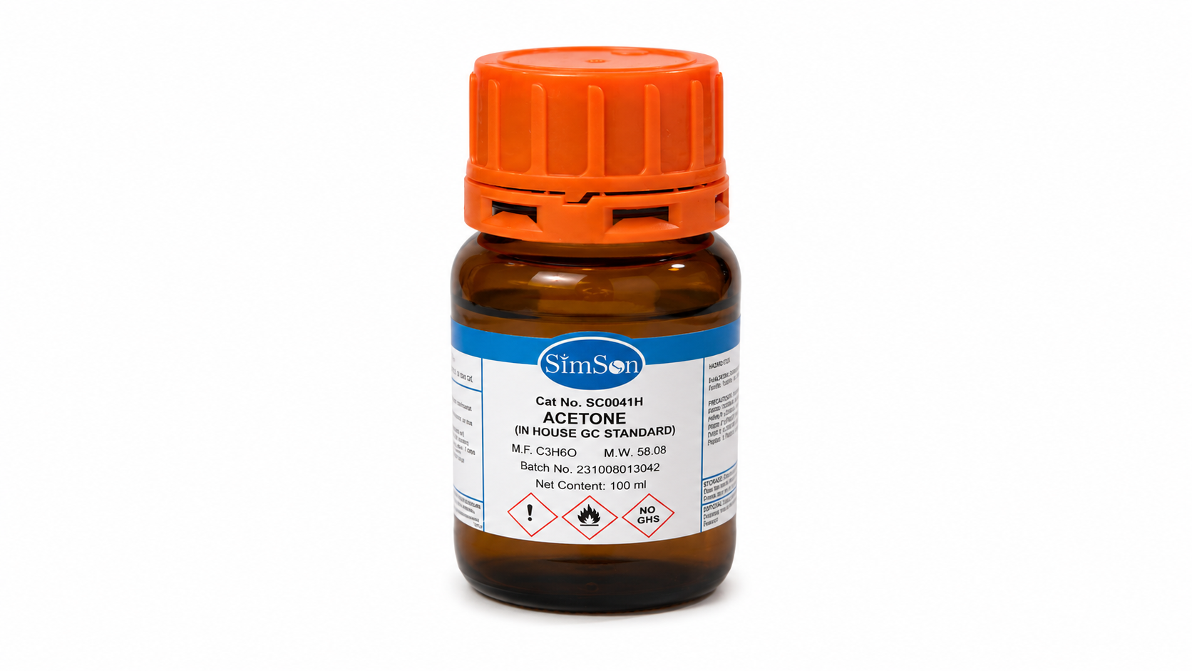 Acetone chemical product